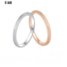 UAH Round Rings For Women Thin Stainless Steel Wedding Ring Simplicity Fashion Jewelry Wholesale bijoux 2mm 2024 - buy cheap