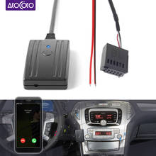 Adaptador aux bluetooth 5.0 para carro, kit de chamadas telefônicas, 12 pinos, aux, para ford focus, mondeo, cd 6000, 6006, 5000c, mp3, rádio, áudio estéreo, microfone 2024 - compre barato