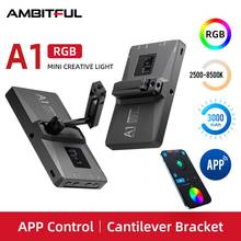 AMBITFUL A1 RGB 2500K-8500K Dimmable Full Color LED Video Light Cantilever Bracket with APP for DSLR Camera Light Vlogging Live 2024 - buy cheap
