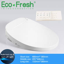Ecofresh Intelligent Toilet Seat Electric Bidet Cover Smart Bidet heated toilet seat Led Light Wc smart toilet seat lid 2024 - buy cheap
