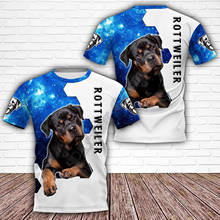 PLstar Cosmos Rottweiler 3D Printed t-shirt Harajuku Streetwear T shirts Funny Animal Men For Women Short Sleeve 08 2024 - buy cheap