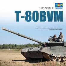Trumpter 09587 1/35 russo T-80BVM tanque kit de montagem do tanque kit modelo militar hobby coleção diy 2024 - compre barato