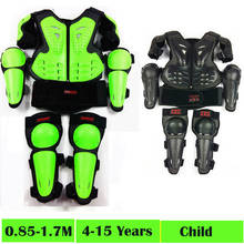 Chaleco de armadura corporal para niños de 4 a 15 años, protector de rodilla para ciclismo, Motocross, Scooter, patinaje 2024 - compra barato