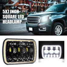 Suqare-faros LED para coche, lámpara de señal de giro DRL de haz alto y alto, impermeable, 5x7, para Jeep Wrangler YJ/Cherokee XJ/Comanche MJ/Ford/GMC 2024 - compra barato