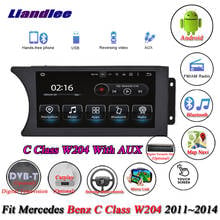 Reproductor Multimedia con navegación GPS para coche para Mercedes Benz Clase C W204 2011-2014, pantalla Android, autorradio estéreo, Carplay 2024 - compra barato