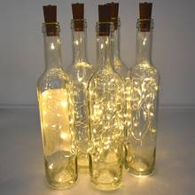 Battery powered cork wine bottle light 1m / 2m DIY LED string light bar light birthday party wine bottle stopper light strip 2024 - buy cheap