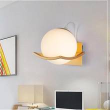 Luminária de cabeceira estilo nórdico, iluminação criativa simples para parede de hotel, iluminação led para banheiro e ambientes internos