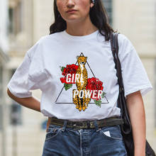 BLINGPAW Power Girl T Shirt Aesthetic Letter Printed Female Clothing Summer Cotton Casual O-Neck Top T-shirt Tee Shirt Femme 2024 - buy cheap