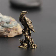 Handmade Brass Eagle Ornaments Vintage Pure Copper Bird Office Desk Decor Creative Retro Animal Mini Figurines Home Decoration 2024 - buy cheap