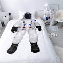 Белый астронавт одеяло комплекты постельного белья удобный пододеяльник с простыней pilliw один двойной King Размер пододеяльника 2024 - купить недорого