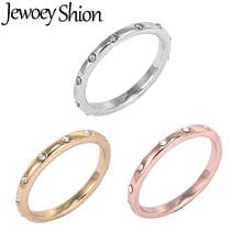 Jewoey Shion 3 Colors Silver Plated Droplets Stackable Finger Classic Ring for Women Wedding Jewelry Valentine's Day Gift 2024 - buy cheap