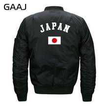 GAAJ Print Japan Flag Jackets Men Autumn Warm Jacket Fashion Militar Windbreaker Casual Pilot  Print For Male 2024 - buy cheap