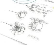 Flower Clear Silicone Stamp Seal for DIY scrapbooking photo album Decorative clear stamps  C654 2024 - buy cheap