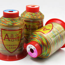 AOYI 210D High Strength Nylon ColorfulLline Dyeing Thread DIY Manual Thread igh Speed Sweing machine line rainbow thread 2024 - buy cheap