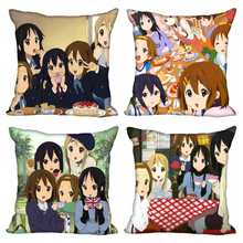 New Arrival K-ON! Anime Girl Pillow Case For Home Decorative Pillows Cover Square Zippered Satin Fabric PillowCases 40X40,45X45 2024 - buy cheap