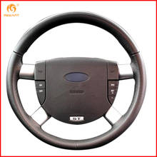 MEWANT-Protector de cuero Artificial negro para volante de coche, piezas de accesorios interiores para Ford Mondeo Mk3 2002 2003 2004 2005 2006 2024 - compra barato
