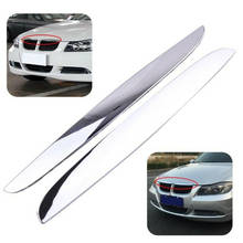 2Pcs Chrome ABS Front Bumper Above Kidney Grille Hood Cover Trim 51137117242 for BMW 3 Series E90 E91 2006-2008 2024 - buy cheap