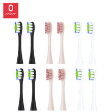 Oclean z1 one/se/air/2 peças de cabeças de escova, para substituição automática de escovas de dentes elétricas e sônicas, limpeza profunda 2024 - compre barato
