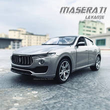 Bburago-modelo de coche de aleación de simulación para manualidades, modelo de colección de coches de fundición a presión estática, SUV, Maserati Levante, escala 1:24, adornos para manualidades 2024 - compra barato