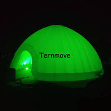 Tenda de cúpula inflável de led, 5m, 6m, 7m, 8m de diâmetro, tenda de cúpula inflável com luz, portátil, inflável 2024 - compre barato