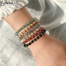 Yumfeel Brand New Crystal Beads Bracelet Handmade Bracelet Women Jewelry 2024 - buy cheap