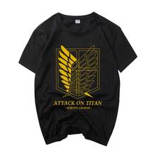 Attack On Titan Tee T-Shirt T shirt student Casual Cotton Attack On Titan Jiyuu no Tsubasa T-shirt T Shirt 2024 - buy cheap