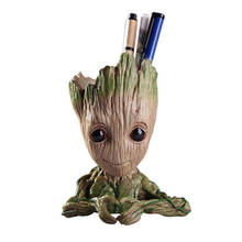 Strongwell Flower Pot Baby Groot Flowerpot Cute Toy Pen Pot Holder PVC Hero Model Baby Tree Man Garden Plant Pot Groot 2024 - buy cheap