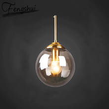 Nordic Glass Iron Pendant Lights Lamp  Decorative LED Lamps Pendant Lighting Living Room Dining Room Bedroom Loft Hanging Lamp 2024 - buy cheap