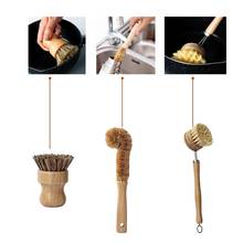 Plant Based Cleaning Brush Set 6 Piece for Vegetable and Kitchen Dish Cleaning Zero Waste & Biodegradable Kitchen Brushes 2024 - buy cheap