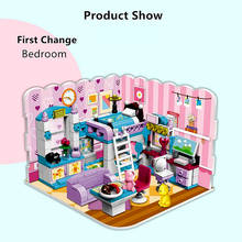 Enlighten friends Building Blocks 194PCS Friends House Bedroom Kitchen 3 IN 1 Deform Girls Educational Toys for Children 2024 - buy cheap