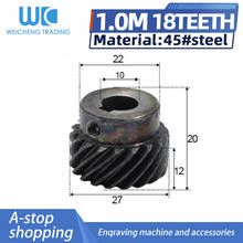 Helical gear 1module 18 teeth Inner hole 8mm 10mm 12mm 2024 - buy cheap