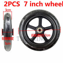 Good Quality 7 Inch Solid Wheel Tyre 2PCS 7"tubeless Wheel Tire Universal Wheel Parts Wheelchair Wheel Front Small Wheel 2024 - buy cheap