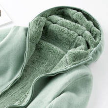 Unisex reversível hoodie feminino inverno quente polar/coral velo casaco com capuz senhoras flanela pullover kawaii moletom com capuz 2024 - compre barato