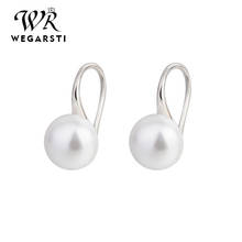 WEGARSTI-pendientes de perlas a la moda para mujer y niña, joyería de plata, pendiente para el Día de San Valentín, regalo para mejor amiga 2024 - compra barato