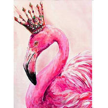 5D Diy Diamond Painting Animal Flamingo 3D Mosaic Embroidery Cross Stitch Decoration  FC426 2024 - buy cheap