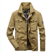 Chaqueta militar de algodón para hombre, abrigo con bolsillos, ropa de marca MY244, 5XL-8XL talla grande, para primavera y otoño 2024 - compra barato