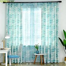 Modern Simple Clover Printing Half Shading Curtains for Living Dining Room Bedroom 2024 - buy cheap
