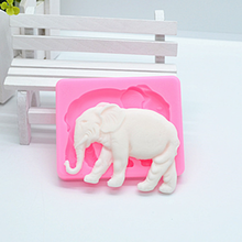 Luyou moldes de silicone de resina de elefante fofo para bolo, ferramentas de decoração de bolo, acessórios de pastelaria fm1019, 1 peça 2024 - compre barato