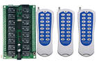 Controle de rádio sem fio 1000m, longo alcance, 12v, 24v, 16ch, rf, sistema de interruptor, 315/433 mhz, transmissor + receptor - compare preços