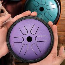Portable Tongue Drum 5.5 Inch Steel Tongue Drum 6 Tune Hand Pan Drum Tank With Drumsticks Percussion Instruments Accessories Hot 2024 - buy cheap