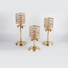 Wedding Bedroom Rhinestone Crystal Candlestick Home Bedside Decor Candle Holder 2024 - buy cheap