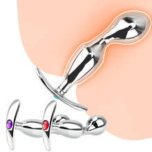 Newest Anal Plug G-Spot Metal Anal Beads Butt Plug Prostate Massager Sex Toys For Women Man Anal Sex Toys Sex Shop 2024 - buy cheap