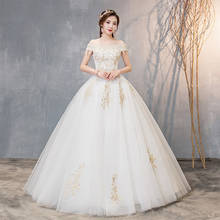 Wedding Dresses Luxury Ball Gowns Bride Simple Wedding Dress Embroidery Plus Size Wedding Dress Bridal Satin Dresses 2024 - buy cheap