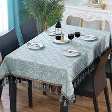Luxury Dinning Table Cover European Tablecloth Rectangular Table Covers Wedding Party Hotel Table Cloths Plaid Table Cover Decor 2024 - buy cheap