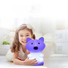 Bear Dog Fox Monkey LED Night Light Touch Sensor 9 Colors Table Lamp Battery Powered Silicone Animal Lamp for Children Baby Gift 2024 - buy cheap