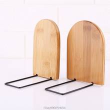 Nature Bamboo Desktop Organizer Office Home Bookends Book Ends Stand Holder Shelf Bookrack D02 20 Dropship 2024 - buy cheap