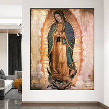 Pintura com miçangas méxico, kit de ponto de cruz religioso para bordado com imagem de mosaico, decoração para casa 2024 - compre barato