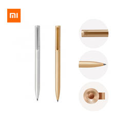 Xiaomi-Bolígrafo Mijia Original de Metal y plata, 0,5mm, PREMEC, recambio fluido de Suiza, MiKuni, tinta japonesa 2024 - compra barato