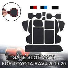 Anti-Slip Mat for Toyota RAV4 2019 2020 For XA50 RAV IV 50 Gate Slot Mats Cup Rubber Pads Rug Car Stickers Accessories 2024 - buy cheap