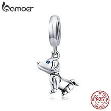 bamoer Genuine  925 Sterling Silver Dog Toy Pendant Charm fit Original Brand Silver Bracelet and Necklace Fine Jewelry SCC1468 2024 - buy cheap